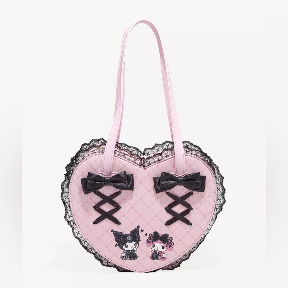 Her Universe My Melody X Kuromi Lolita Figural Heart Bag